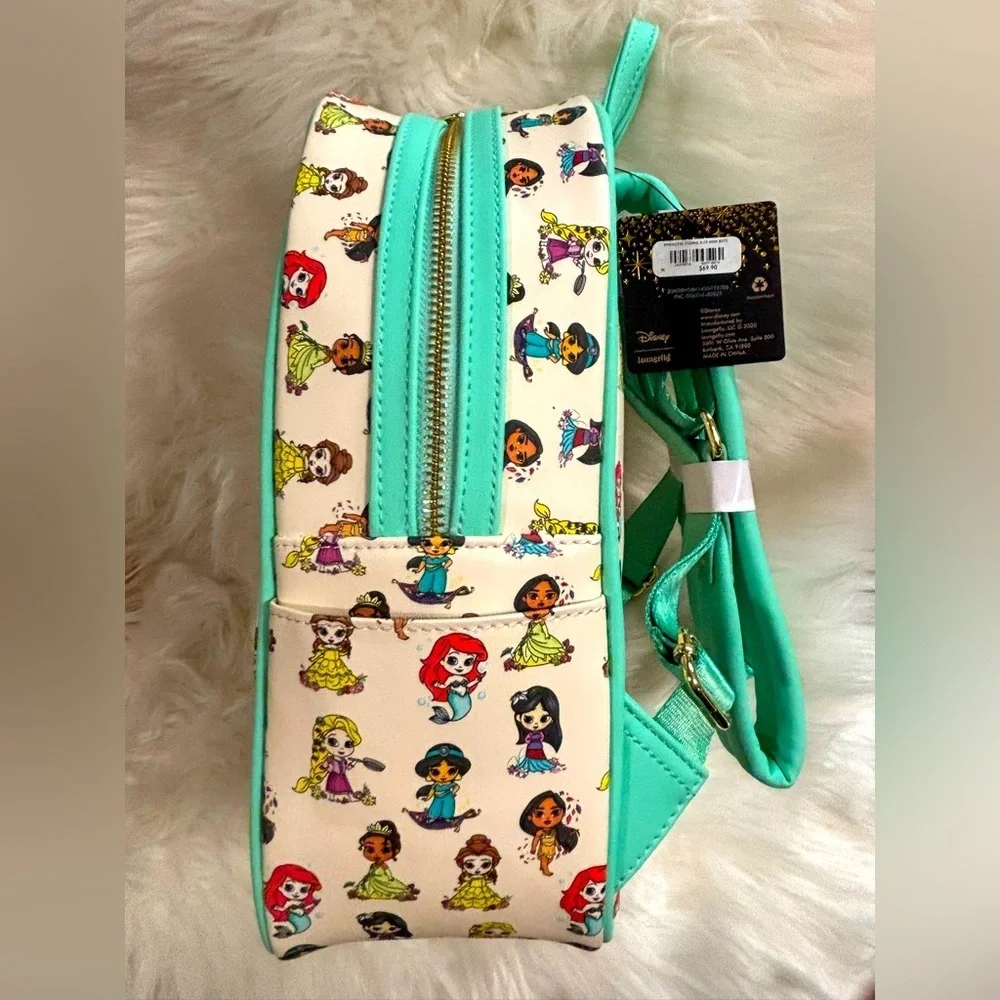 Loungefly Disney Princess Young AOP Backpack NEW